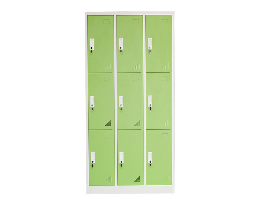 彩色九门更衣柜